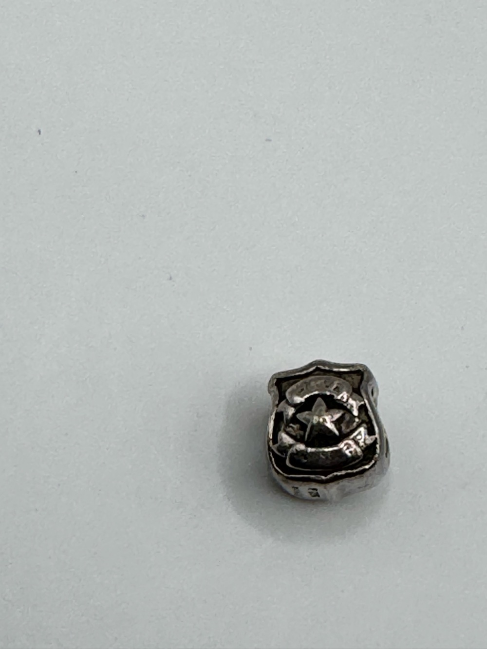 Chamilia Sterling Silver Police Officer Badge Charm 925 Retired